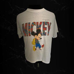 Vintage Disney Paisley Mickey T-Shirt Daytona